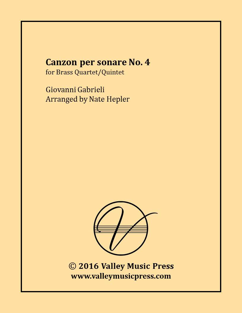 Gabrieli - Canzon per sonare No. 4 (BQ/Quartet) - Click Image to Close