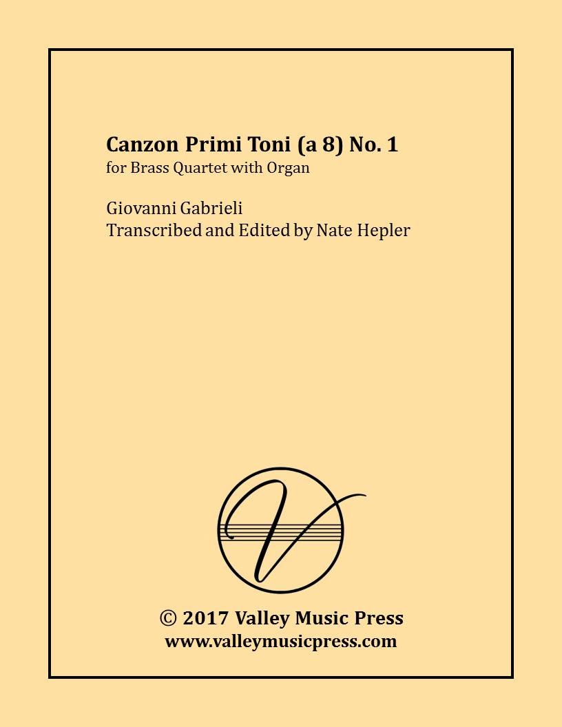 Gabrieli - Canzon primi toni (a 8) No. 1 (Brass Quartet & Organ) - Click Image to Close