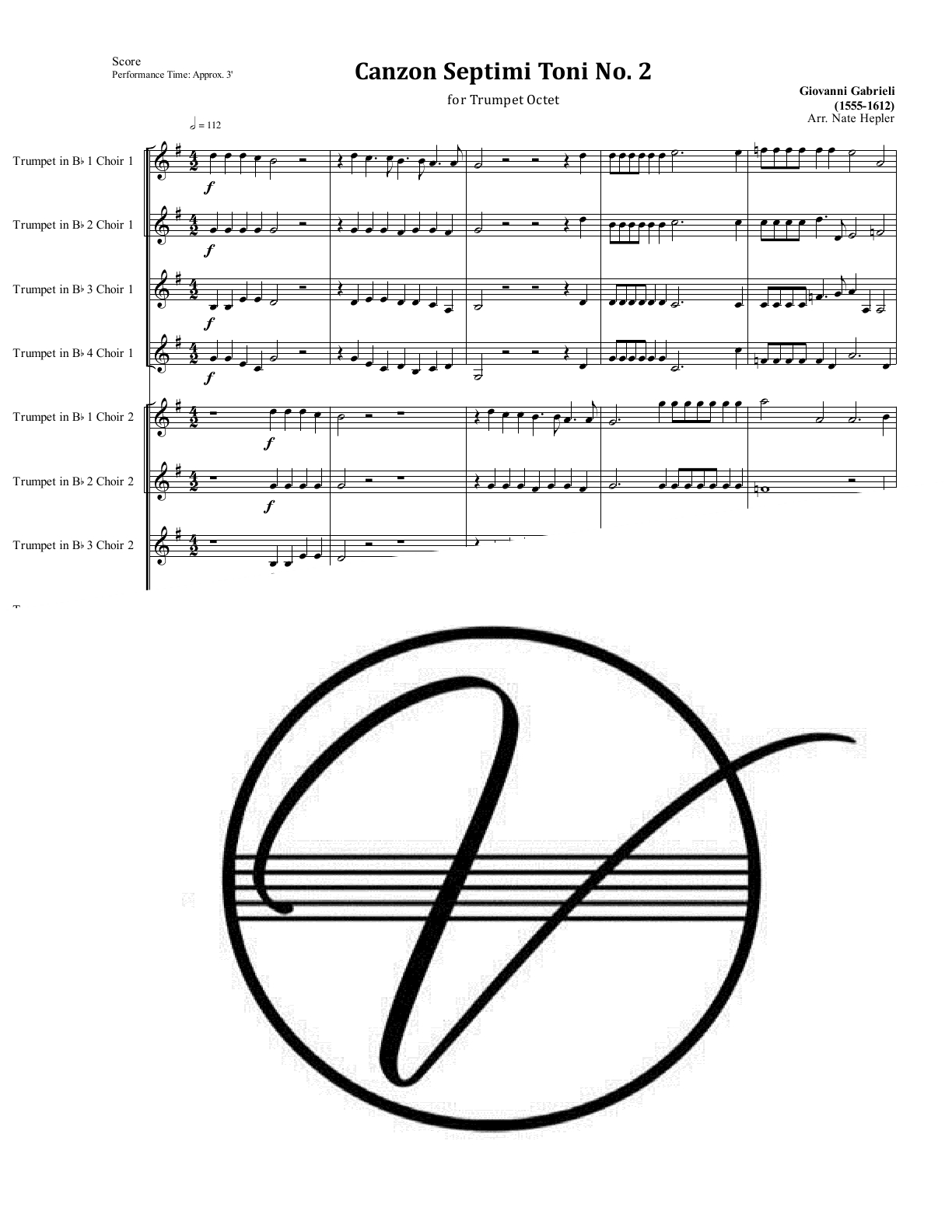Gabrieli - Canzon septimi toni No. 2 (Trumpet Octet) - Click Image to Close