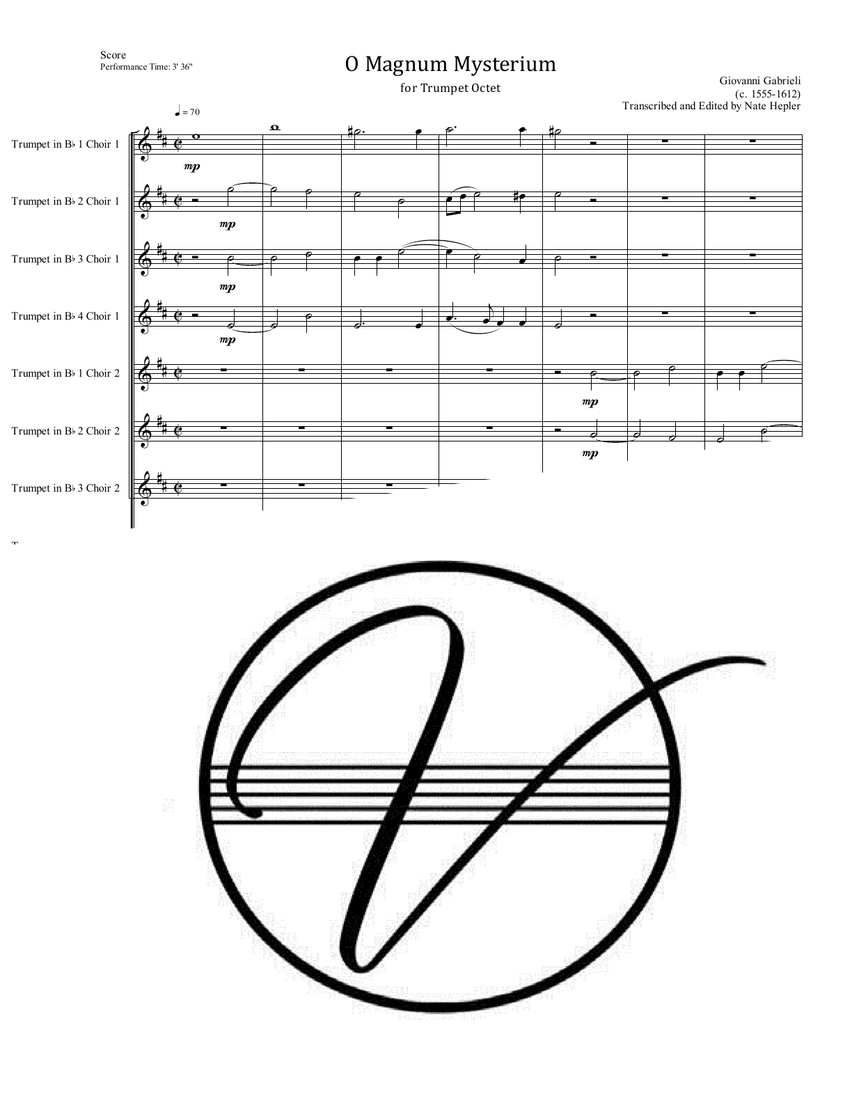 Gabrieli - O Magnum Mysterium (Trumpet Octet) - Click Image to Close