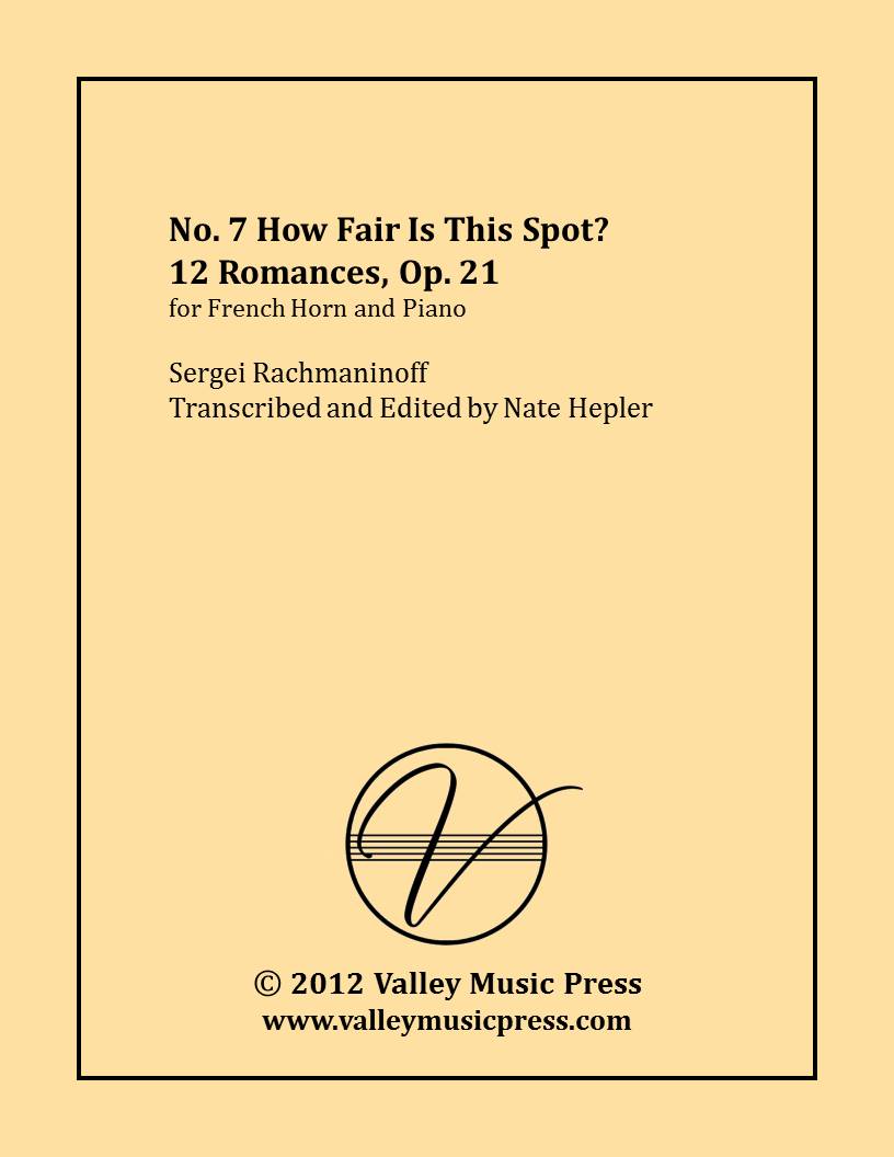 Rachmaninoff - How Fair This Spot Op. 21 No. 7 (Horn & Piano) - Click Image to Close
