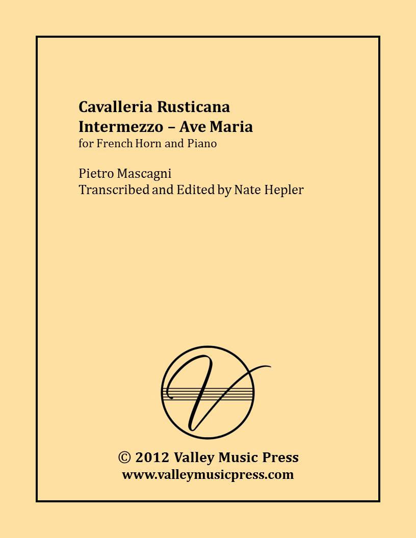 Mascagni - Intermezzo from Cavalleria Rusticana (Horn & Piano) - Click Image to Close