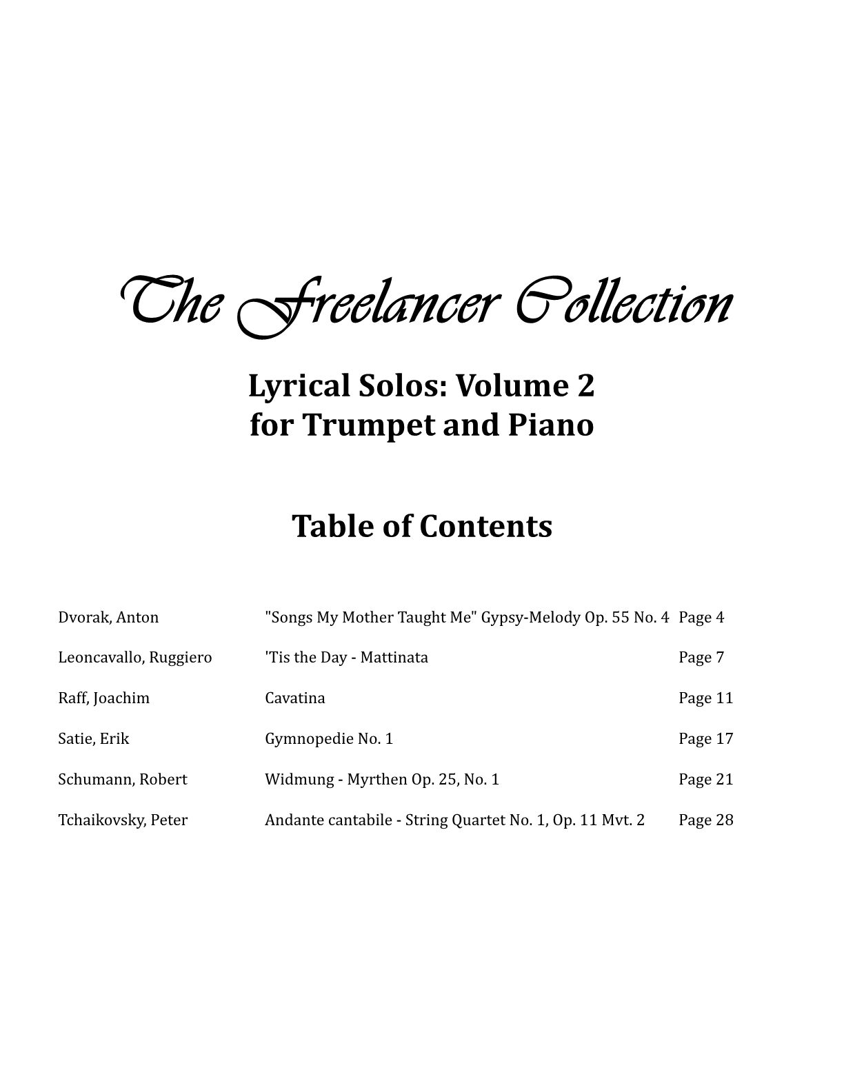 Hepler - Freelancer Collection Lyrical Solos Vol 2 (Trp & Piano)