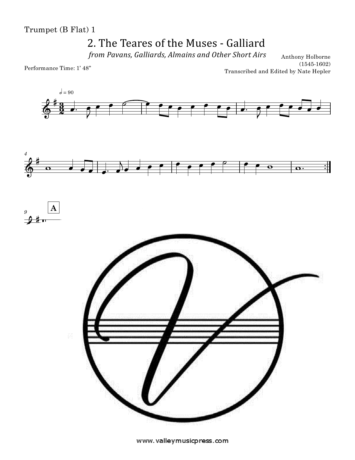 Holborne - No. 2 from PGAA The Teares of the Muses (BQ) - Click Image to Close