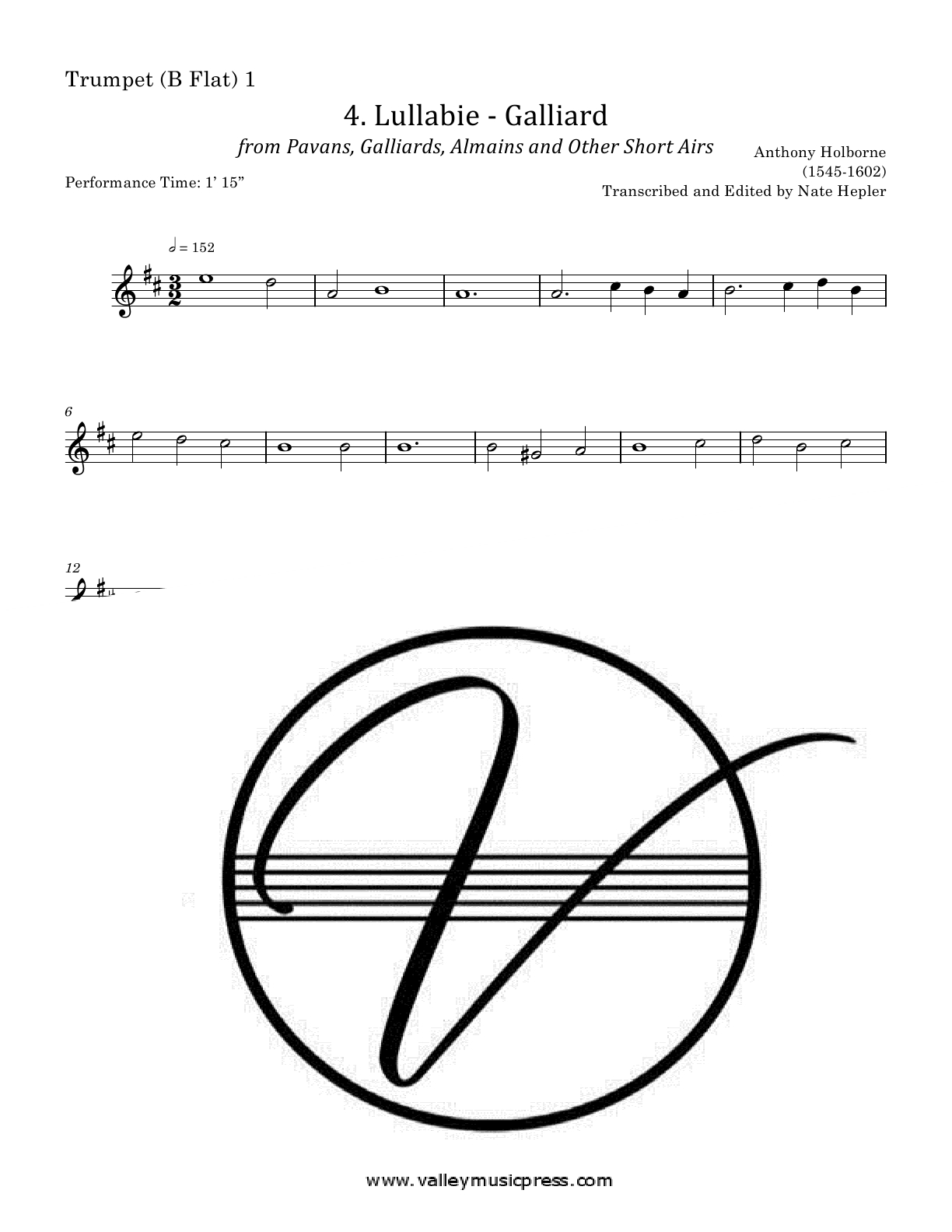 Holborne - No. 4 from PGAA Lullabie (BQ) - Click Image to Close