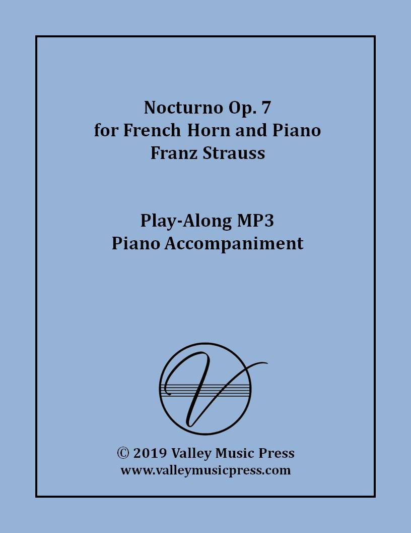 Strauss - Nocturno Op. 7 (MP3 Piano Accompaniment)