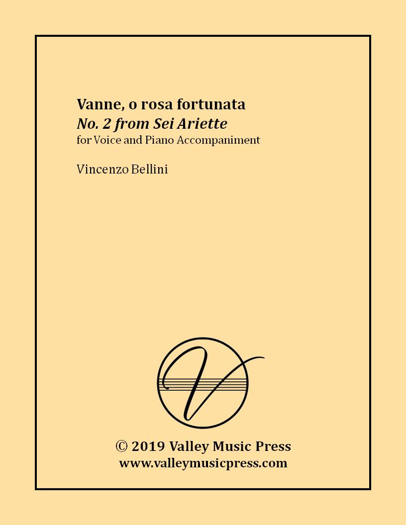Bellini - Vanne, o rosa fortunata (Voice) - Click Image to Close