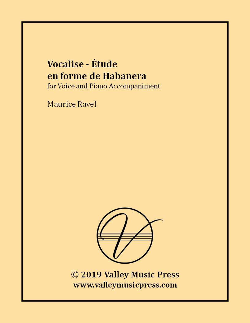 Ravel - Vocalise - Etude en forme de Habanera (Voice) - Click Image to Close