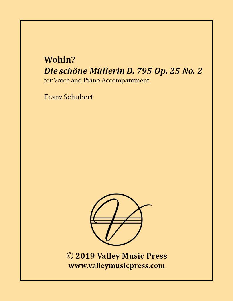 Schubert - Wohin? D. 795 Op. 25 No. 2 (Voice) - Click Image to Close