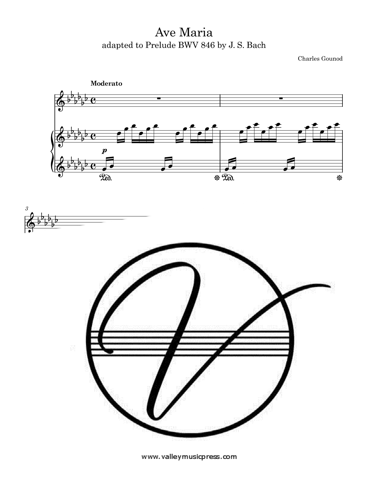Gounod/Bach - Ave Maria (Voice) - Click Image to Close