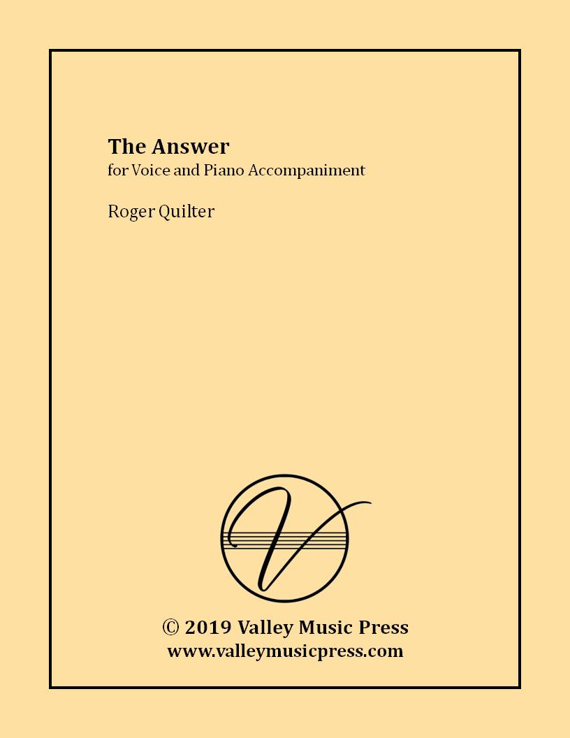 Quilter - The Answer (Voice) - Click Image to Close