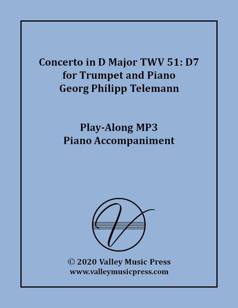 Telemann - Concerto in D Major (MP3 Piano Accompaniment)