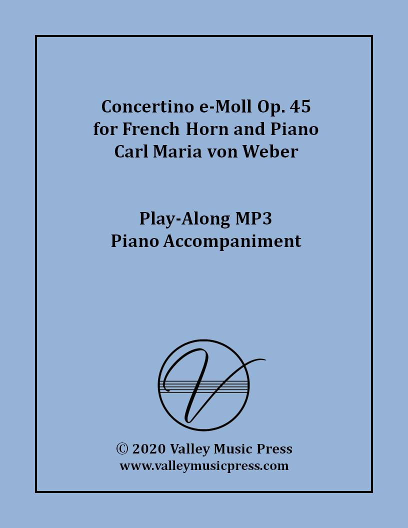 Weber - Concertino in E minor Op. 45 (MP3 Accompaniment)