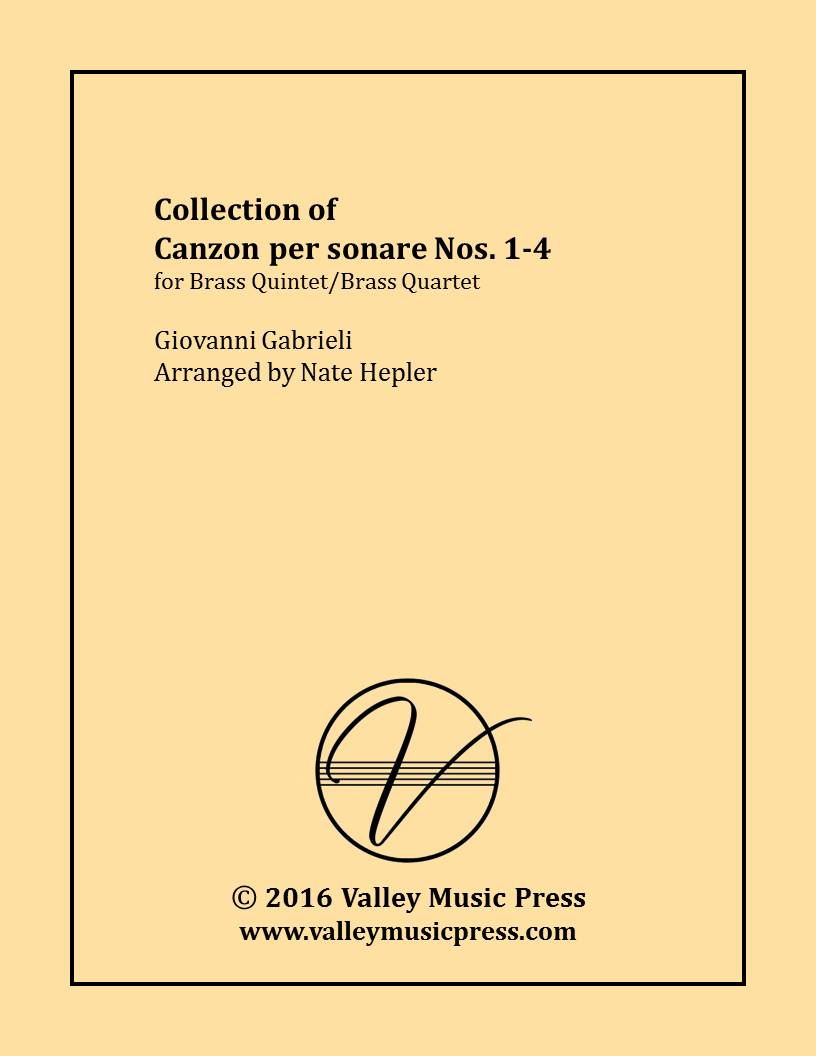 Gabrieli - Collection of Canzon per sonare Nos. 1-4 (BQ/Quartet)