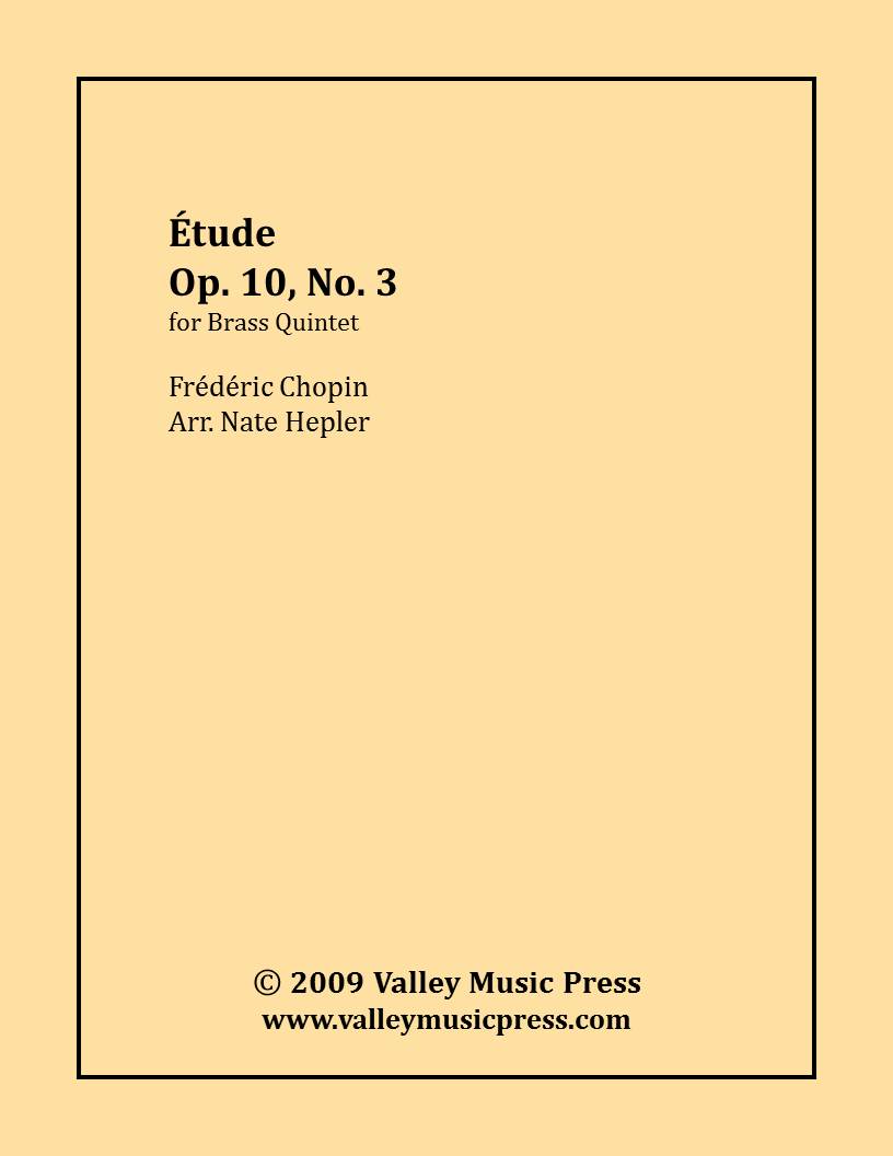 Chopin - Etude Op. 10, No. 3 (Brass Quintet)