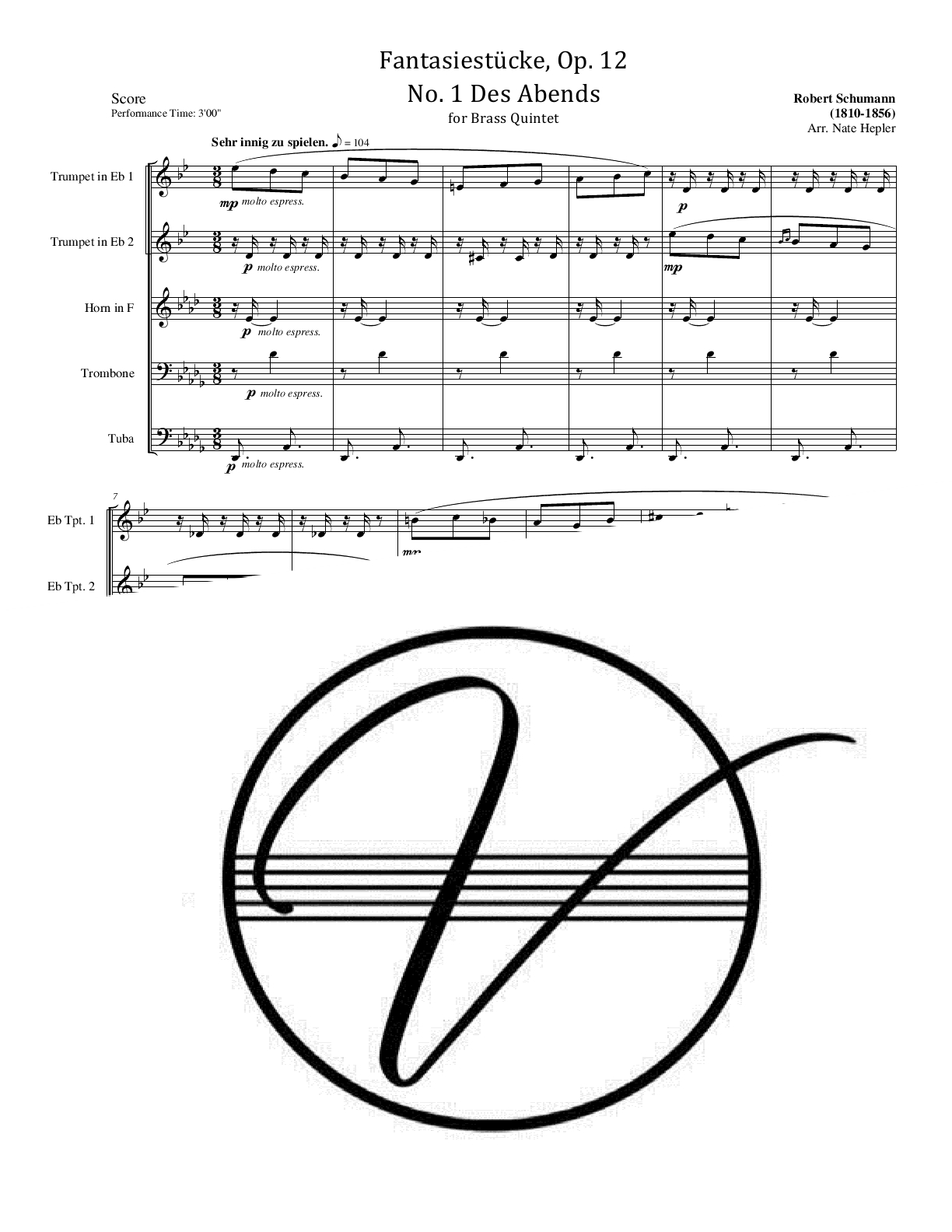 Schumann - Fantasiestucke, Op. 12, No. 1 - Des Abends (BQ) - Click Image to Close