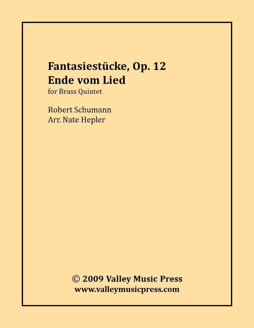 Schumann - Fantasiestucke, Op. 12, No. 8 - Ende vom Lied (BQ)