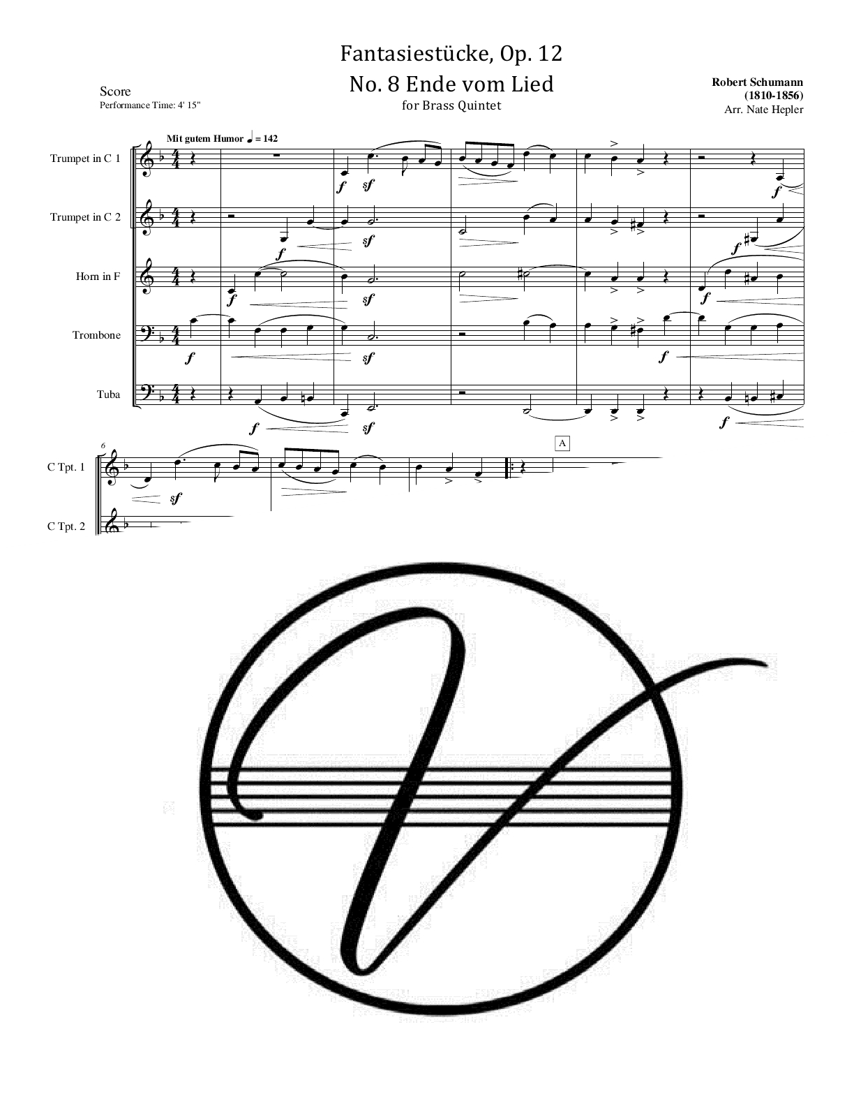 Schumann - Fantasiestucke, Op. 12, No. 8 - Ende vom Lied (BQ) - Click Image to Close