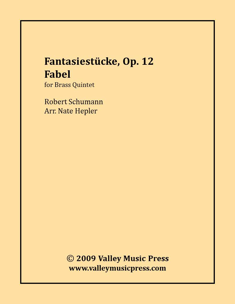Schumann - Fantasiestucke, Op. 12, No. 6 - Fabel (BQ)