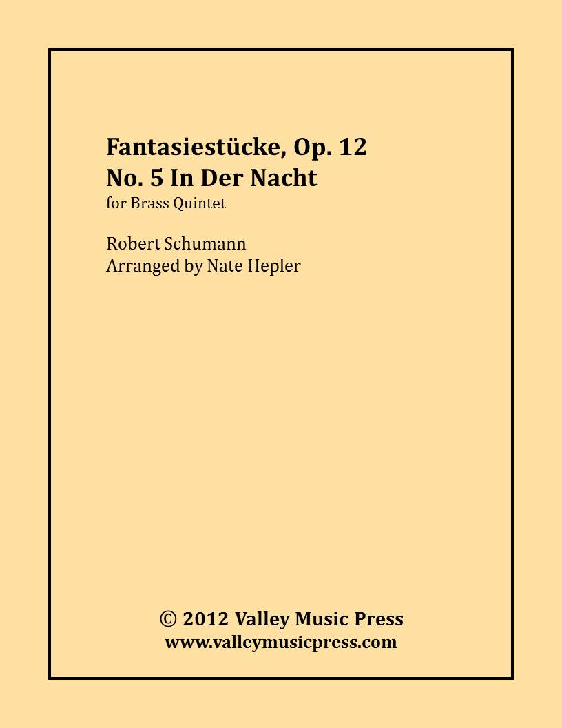 Schumann - Fantasiestucke, Op. 12, No. 5 - In der Nacht (BQ)