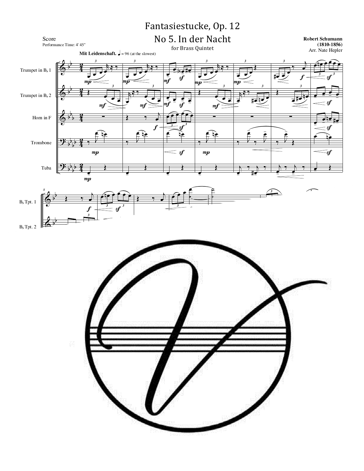 Schumann - Fantasiestucke, Op. 12, No. 5 - In der Nacht (BQ) - Click Image to Close