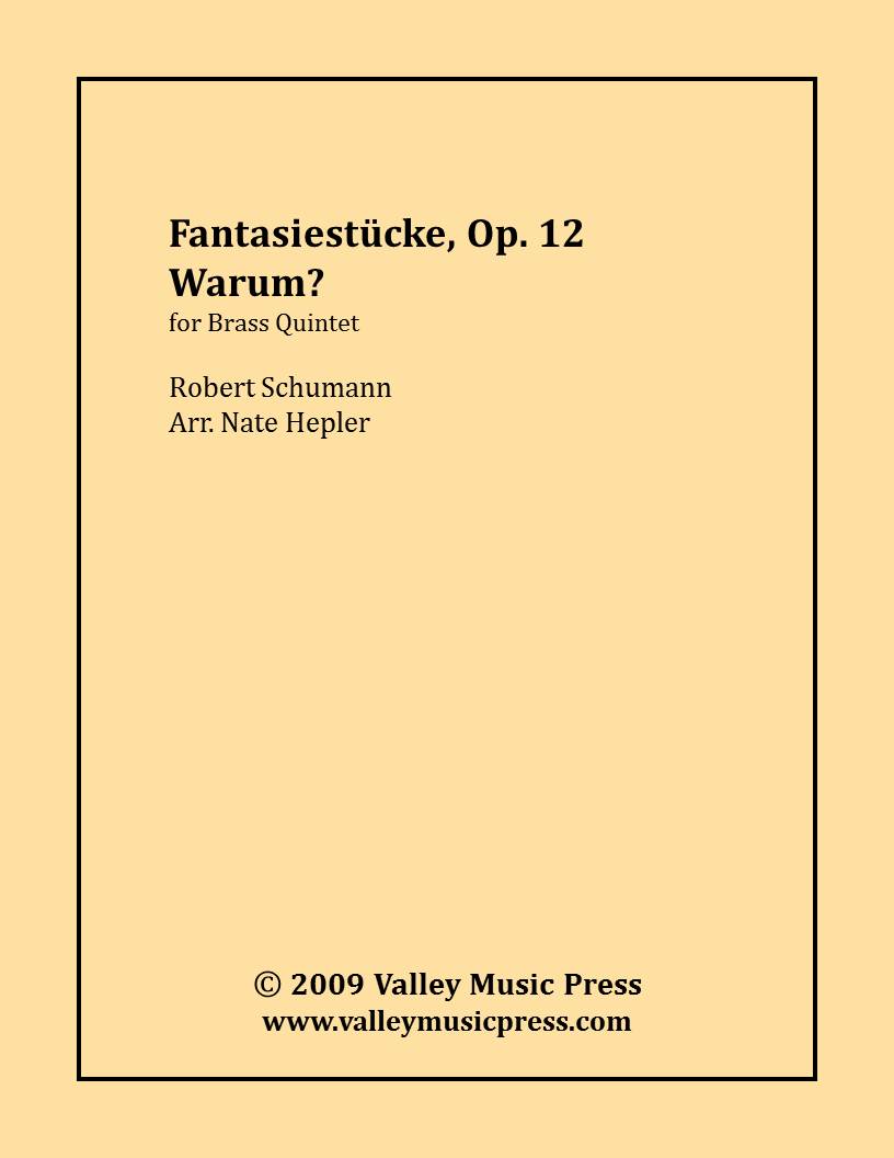 Schumann - Fantasiestucke, Op. 12, No. 3 - Warum? (BQ) - Click Image to Close