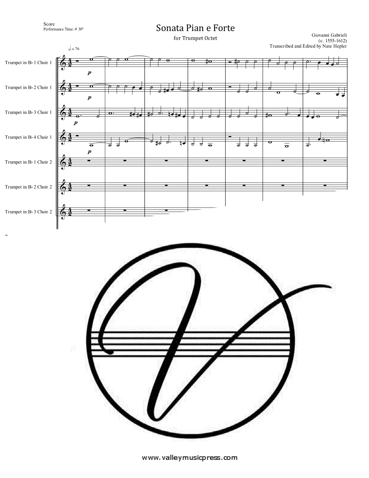 Gabrieli - Sonata Pian e Forte (Trumpet Octet)