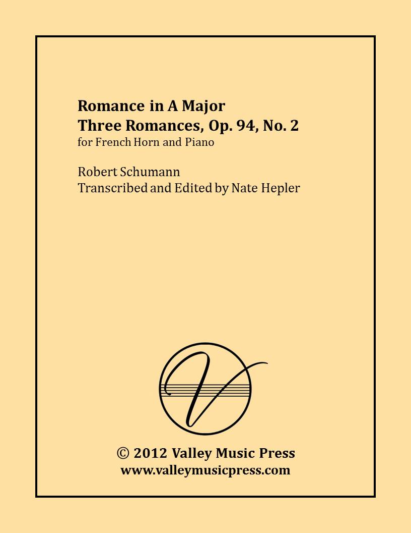 Schumann - Romance in A Major Op. 94 No. 2 (Horn & Piano) - Click Image to Close