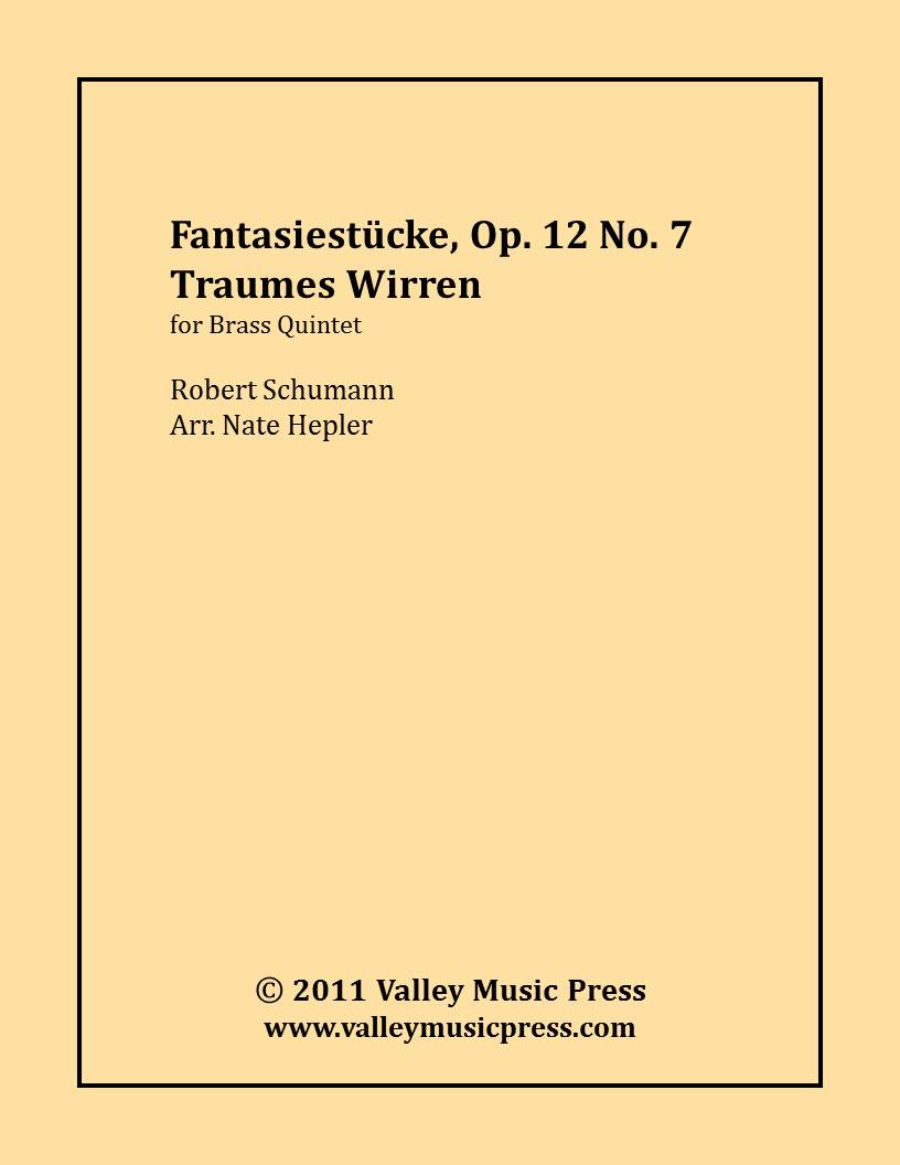 Schumann - Fantasiestucke, Op. 12, No. 7 - Traumes Wirren (BQ) - Click Image to Close