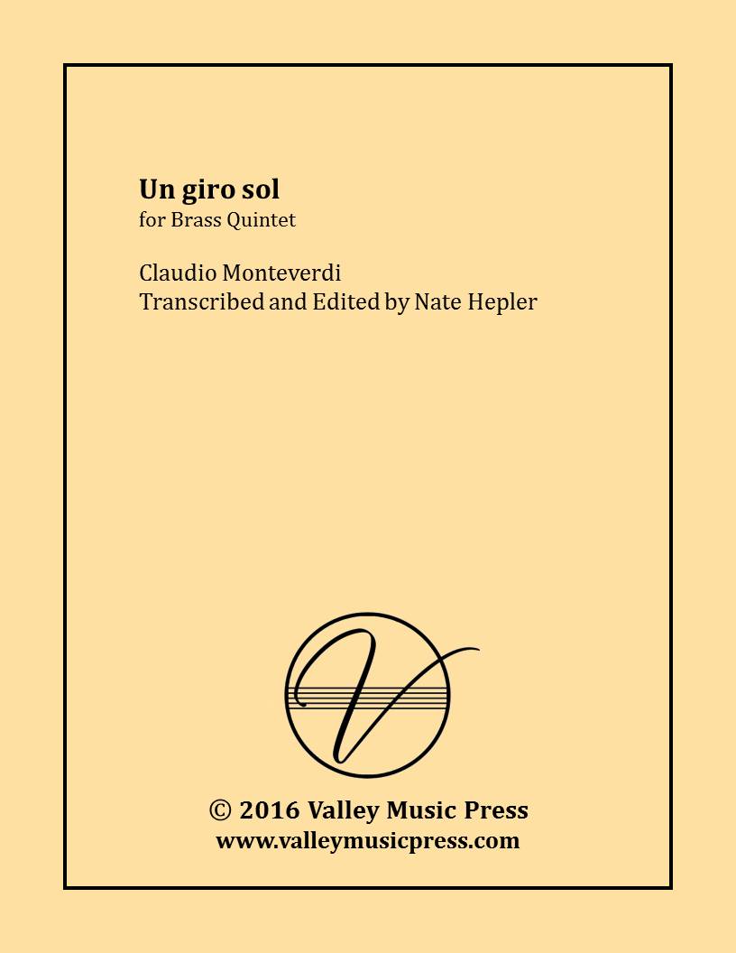 Monteverdi - Un giro sol (Brass Quintet) - Click Image to Close