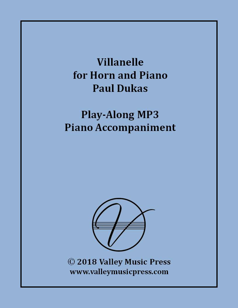 Dukas - Villanelle for Horn (MP3 Piano Accompaniment)