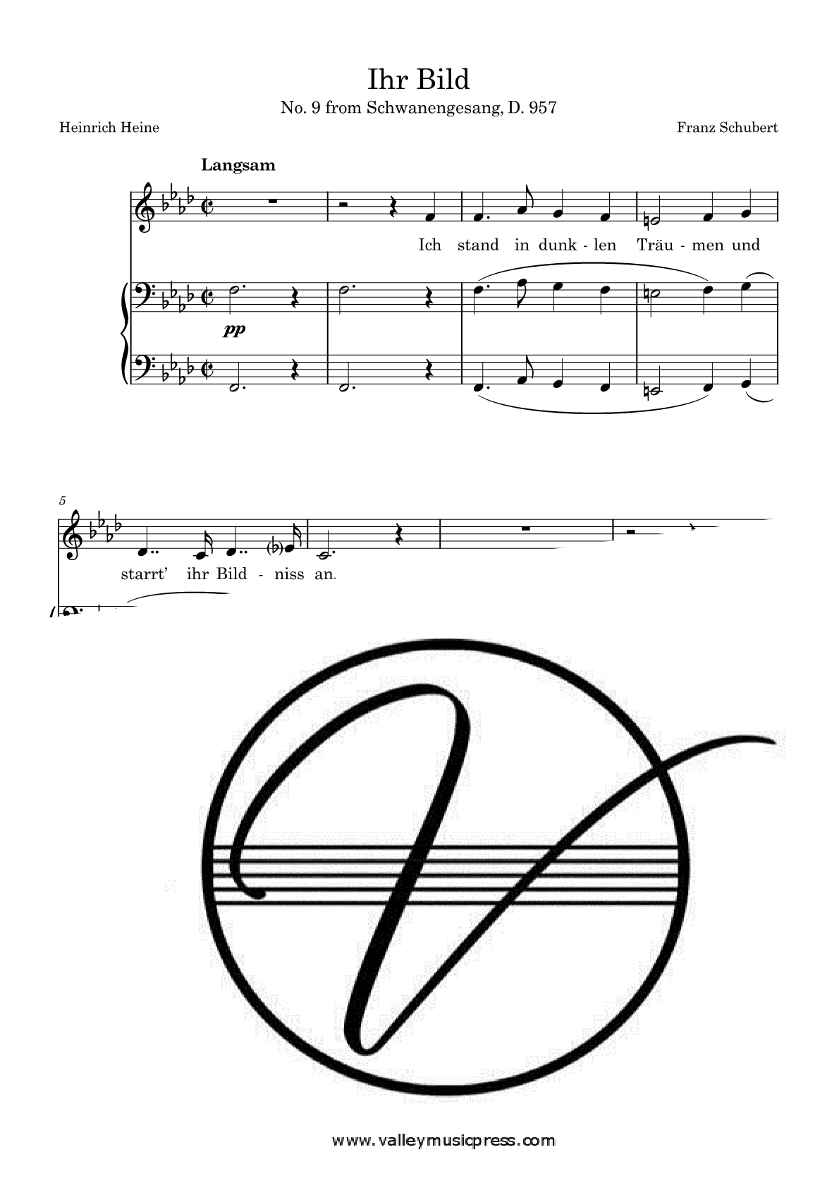 Schubert - Ihr Bild D. 957 No. 9 (Voice)