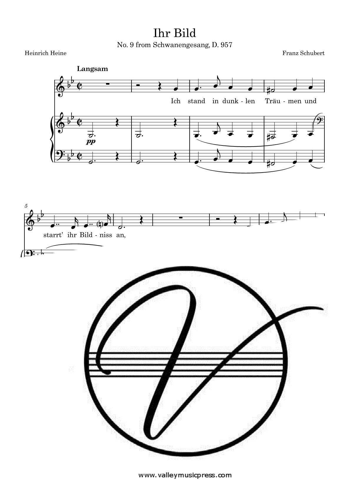 Schubert - Ihr Bild D. 957 No. 9 (Voice)