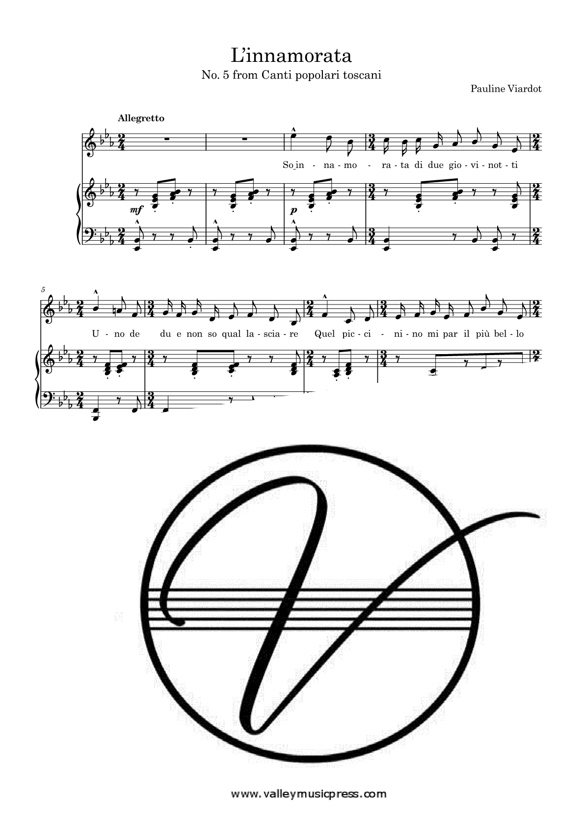 Viardot - L'innamorata (Voice)