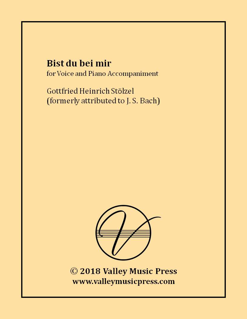 Stolzel/Bach - Bist du bei mir Abide with Me (Voice) - Click Image to Close