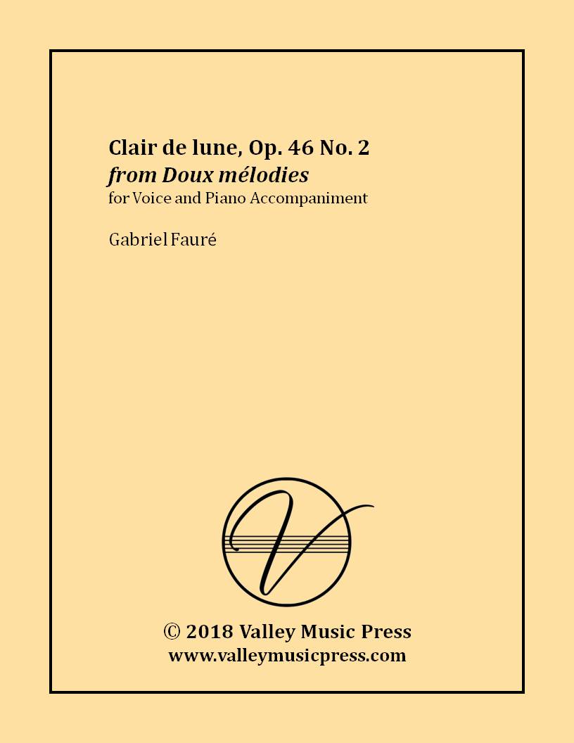 Faure - Claire de Lune Op. 46 No. 2 (Voice)