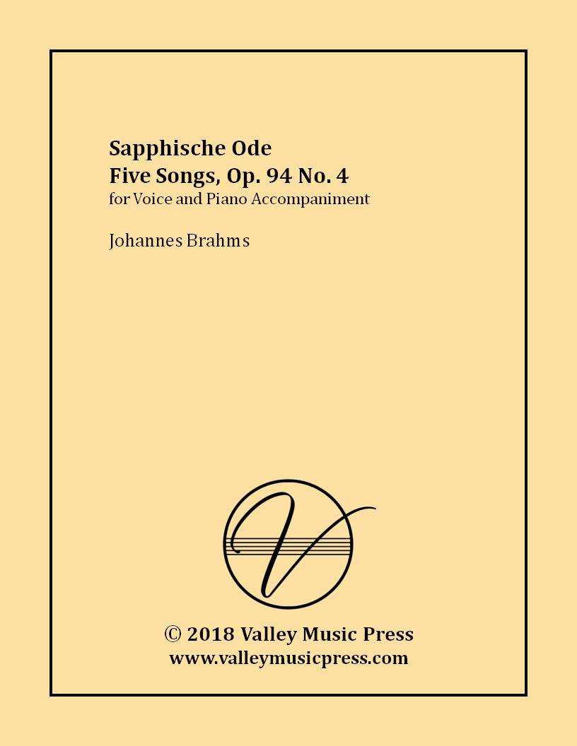 Brahms - Sapphische Ode Op. 94 No. 4 (Voice)