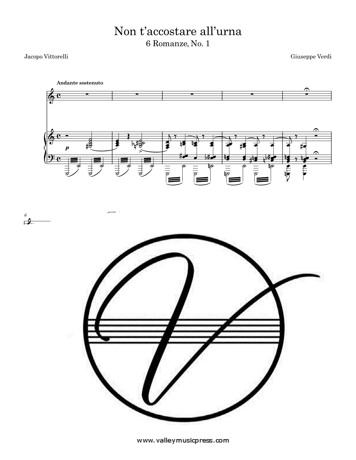 Verdi - Non t'accostare all'urna (Voice) - Click Image to Close