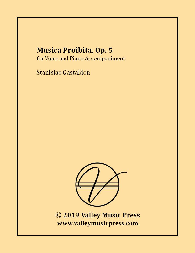 Gastaldon - Musica proibita, Op. 5 (Voice) - Click Image to Close
