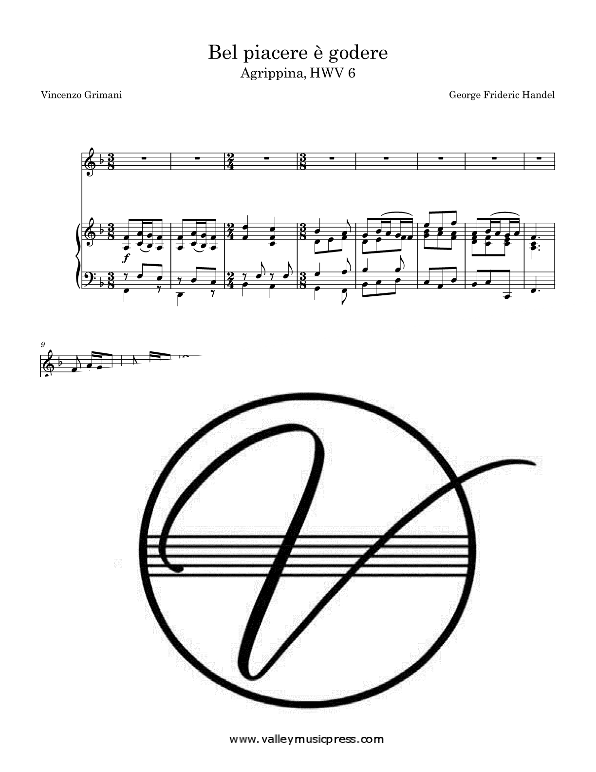 Handel - Bel piacere (Voice) - Click Image to Close