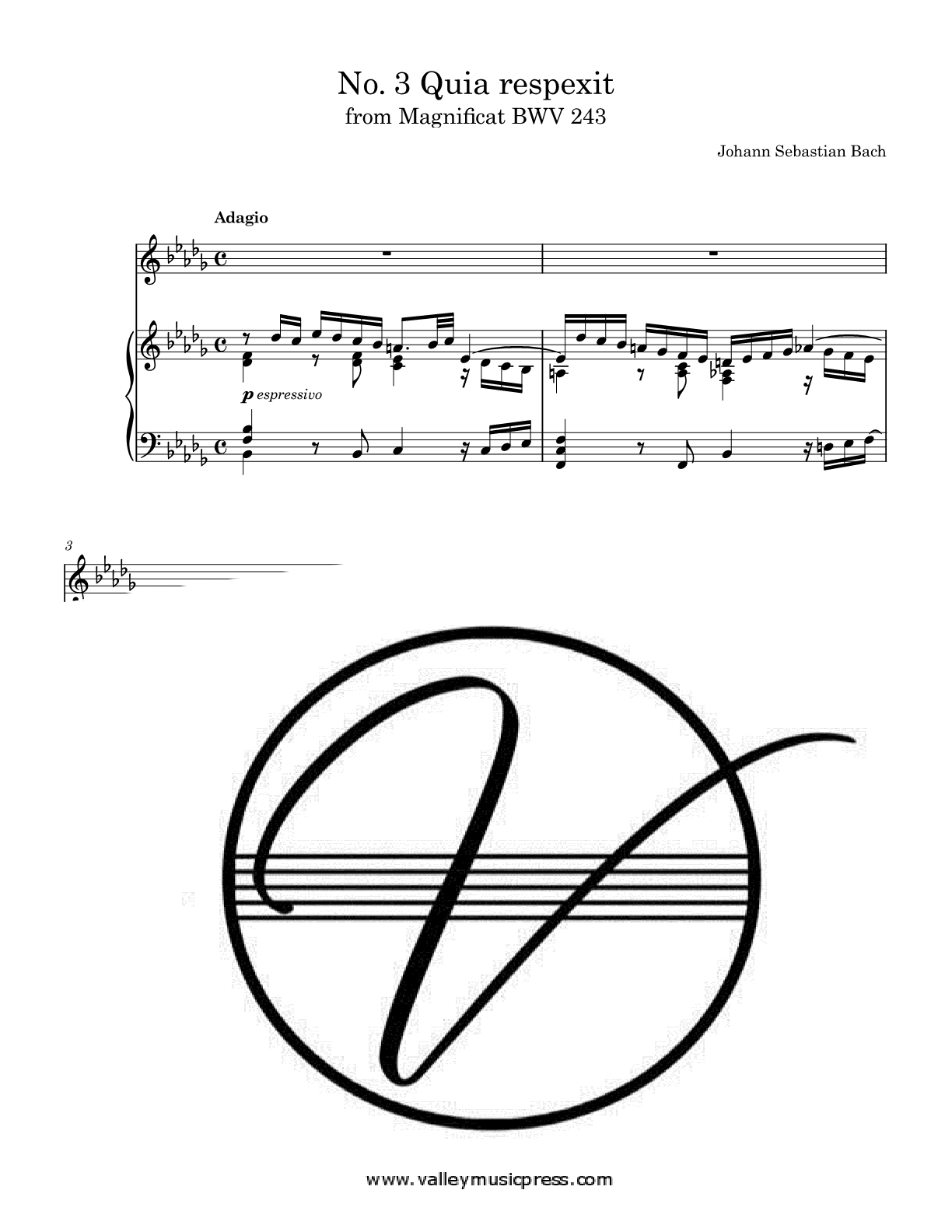 Bach - Quia respexit BWV 243 (Voice) - Click Image to Close
