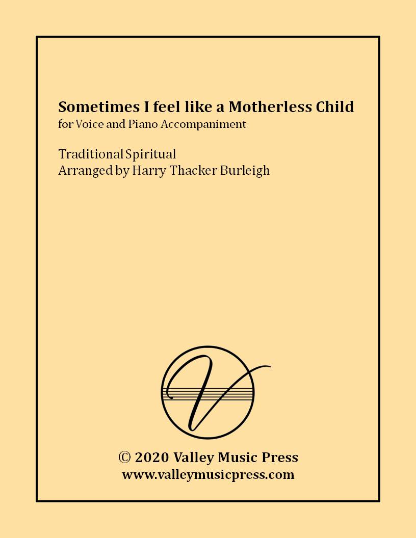 Burleigh - Sometimes I feel like a Motherless Child (Voice) - Click Image to Close