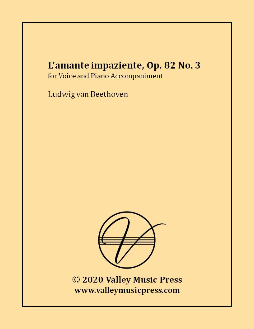 Beethoven - L'amante impaziente Op. 82 No. 3 (Voice) - Click Image to Close
