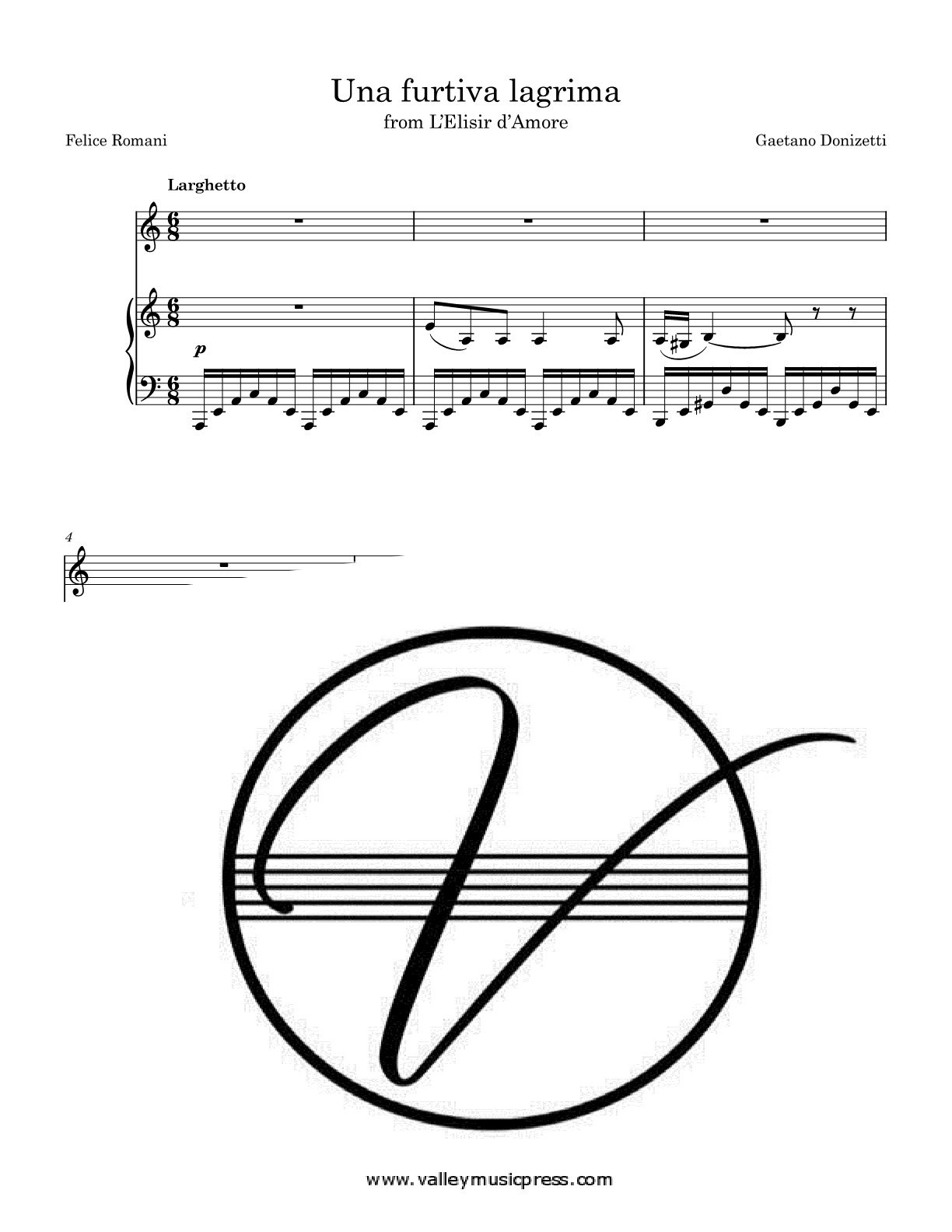 Donizetti - Una furtiva lagrima (Voice) - Click Image to Close