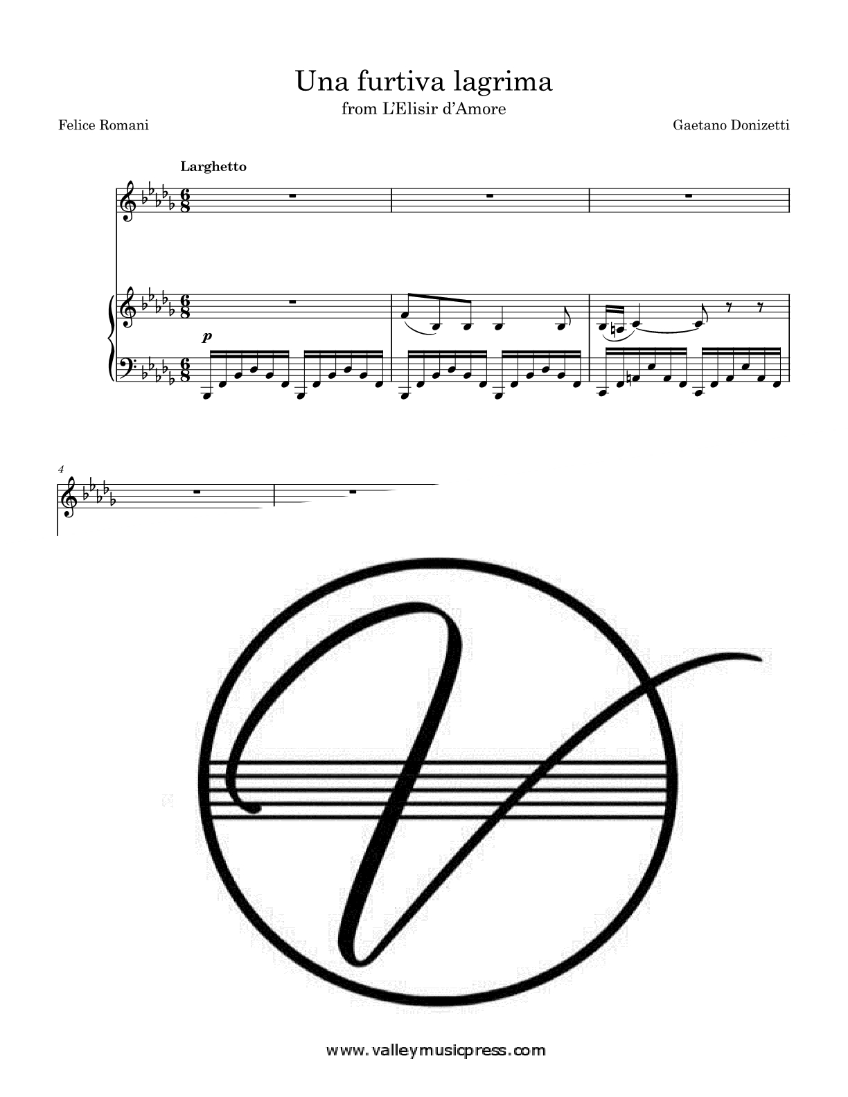 Donizetti - Una furtiva lagrima (Voice) - Click Image to Close