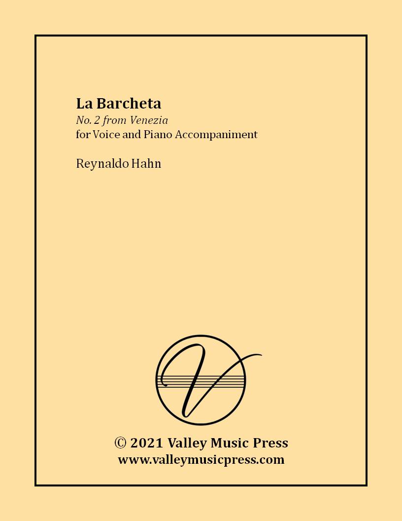 Hahn - La Barcheta (Voice) - Click Image to Close