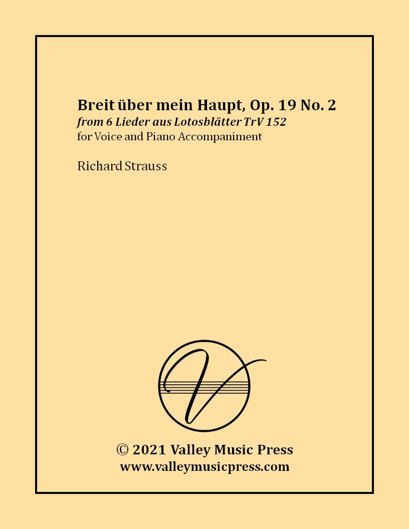Strauss - Breit' uber mein Haupt Op. 19 No. 2 (Voice)