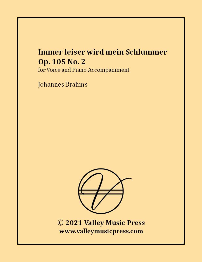 Brahms - Immer leiser wird mein Schlummer Op. 105 No. 2 (Voice) - Click Image to Close