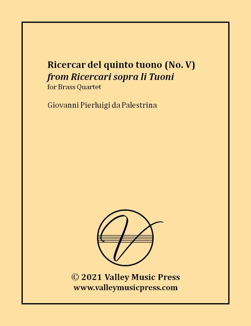 Palestrina - Ricercar del quinto tuono (No. 5) (Brass Quartet) - Click Image to Close