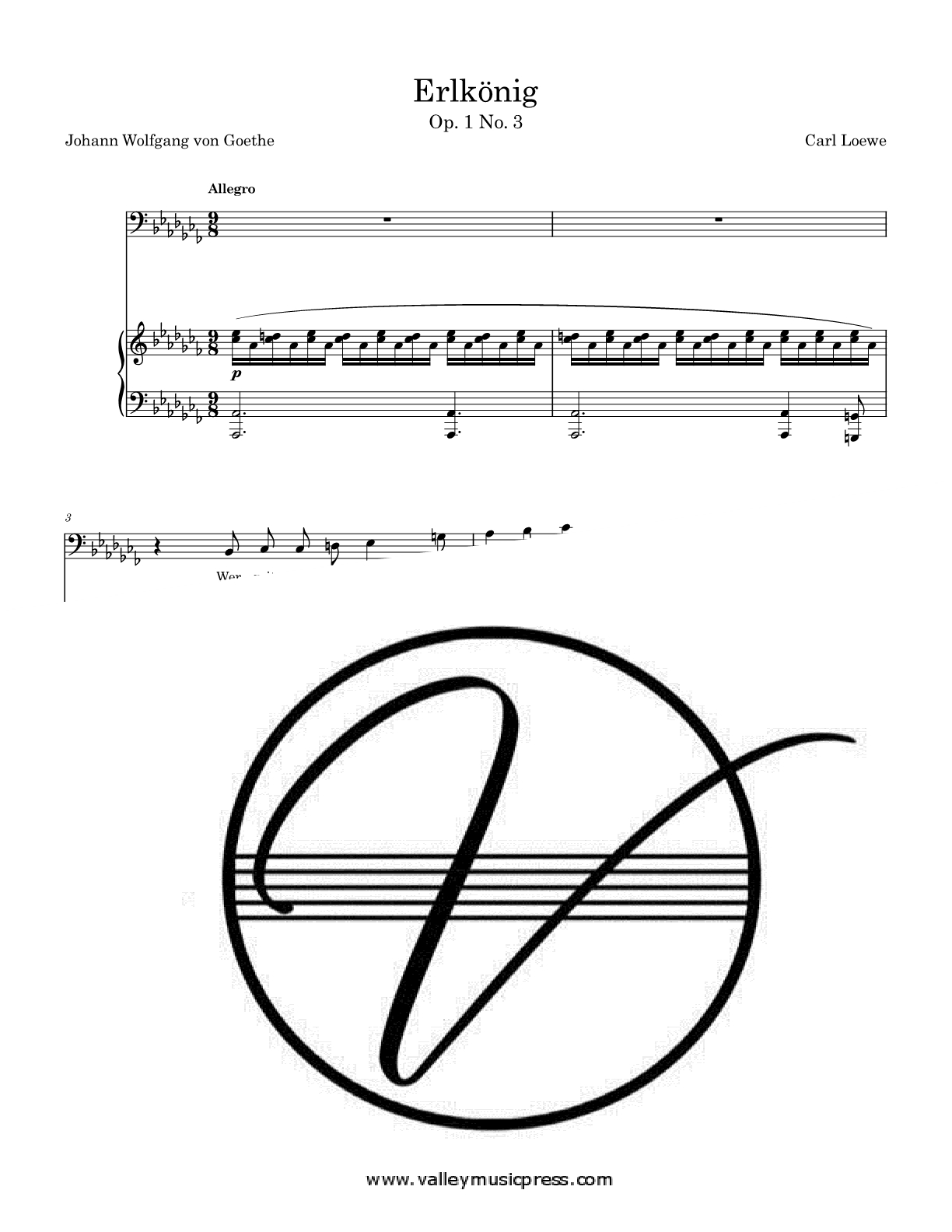 Loewe - Erlkonig Op. 1 No. 3 (Voice) - Click Image to Close